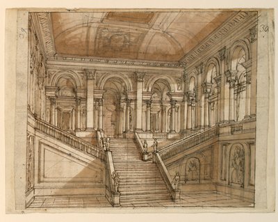 Décor de scène, intérieur du palais - Unknown artist