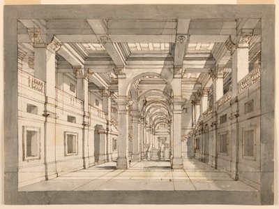 Décor de scène, intérieur de palais - Unknown artist