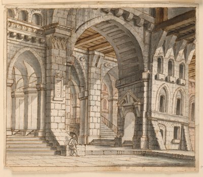 Décor de scène, intérieur du palais - Unknown artist