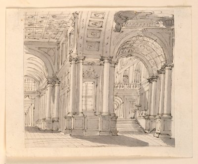 Décor de scène, intérieur du palais - Unknown artist