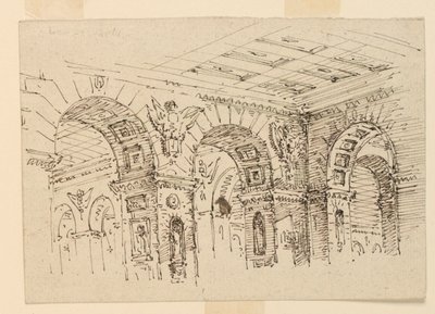 Décor de scène, intérieur du palais - Unknown artist