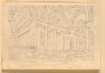 Décor de scène, intérieur du palais - Unknown artist