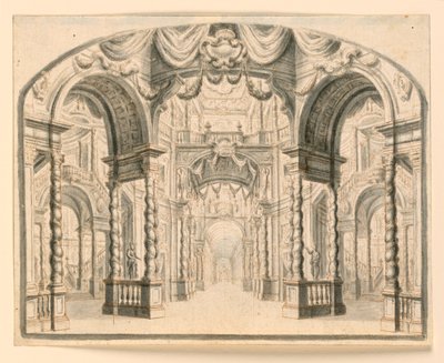 Décor de scène : Intérieur de palais - Unknown artist