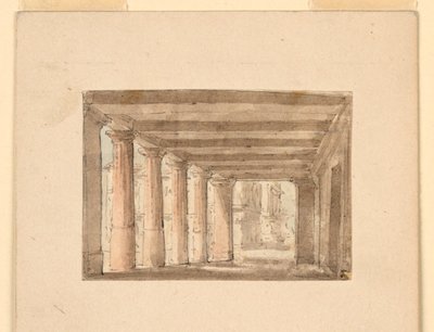 Décor de scène, Portique - Unknown artist