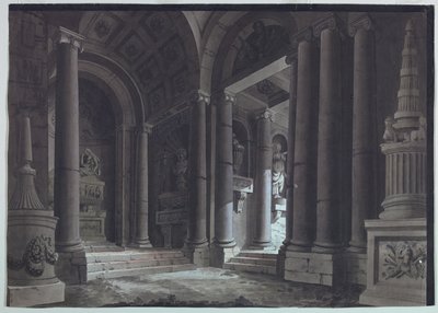 Conception de Scène, Salle Sépulcrale - Unknown artist
