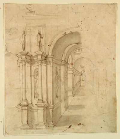 Décor de scène : Vue à travers l
