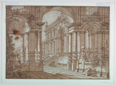 Décor de scène, vue d