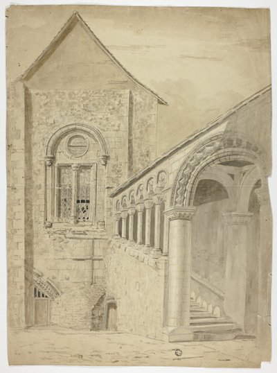 Escalier...Green Court, Canterbury - Unknown artist