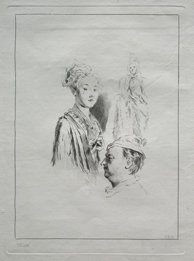 Étude de têtes - Unknown artist