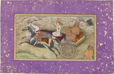 Sultan Salim dans une calèche - Unknown artist