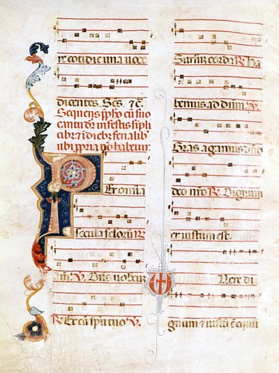 Sursum Corda, exemple de notation du 14ème siècle - Unknown artist