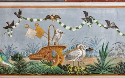 Cygnes et autres oiseaux (détail) - Unknown artist