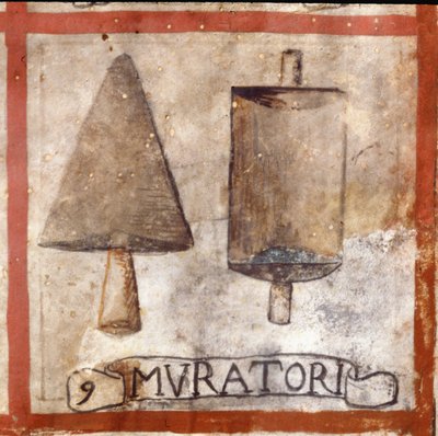 Symbole des maçons (tableau de corporation) - Unknown artist