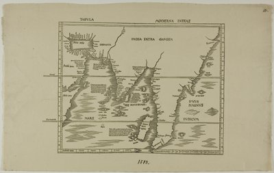 Tabula Moderna Indiae - Unknown artist