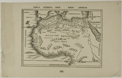 Tabula Moderna Prime Partis Aphricae - Unknown artist