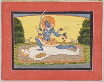 Dévi tantrique sur Shiva, d