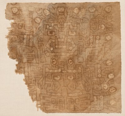Fragment de textile avec déesse du coton - Unknown artist