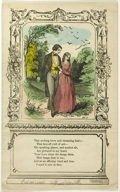 Ce bouillon arqué et ces cheveux en grappe (valentin) - Unknown artist