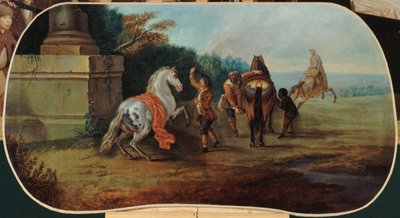Le bain des chevaux, entre 1701 et 1800 (huile sur toile) - Unknown artist