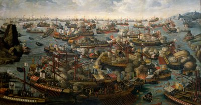 La Bataille de Lépante, 7 octobre 1571, fin du 16e siècle - Unknown artist