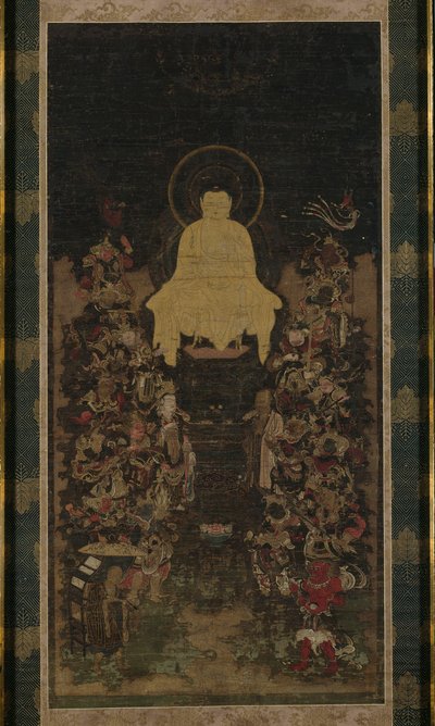 Le Bouddha prêchant le Soutra de la "Perfection de la Sagesse" (Prajnaparamita) - Unknown artist