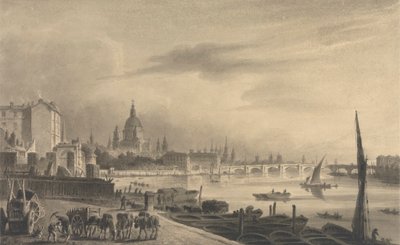 La Ville de Londres depuis Somerset House - Unknown artist