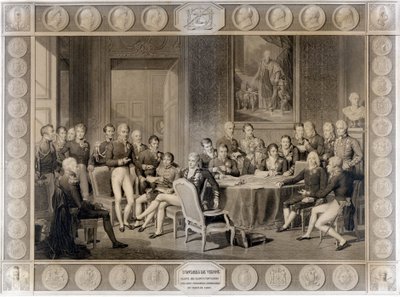 Le Congrès de Vienne. Le Congrès de Vienne en 1815. Alexandre Ier, Tsar ; H.R. Stewart, Castlereagh ; François Ier, Empereur d