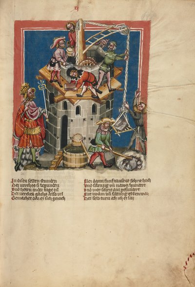 La construction de la tour de Babel - Unknown artist