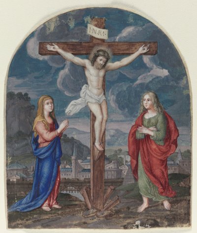 La Crucifixion : Miniature extraite d