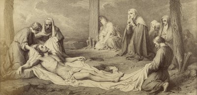 [La déposition de croix de Paul Delaroche] - Unknown artist