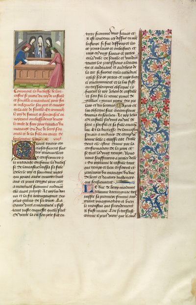 La duchesse de Lancaster enterre son mari dans la cathédrale de Séville - Unknown artist