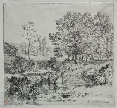 Le Bord de la Forêt. Le Pêcheur de Crevettes - Unknown artist