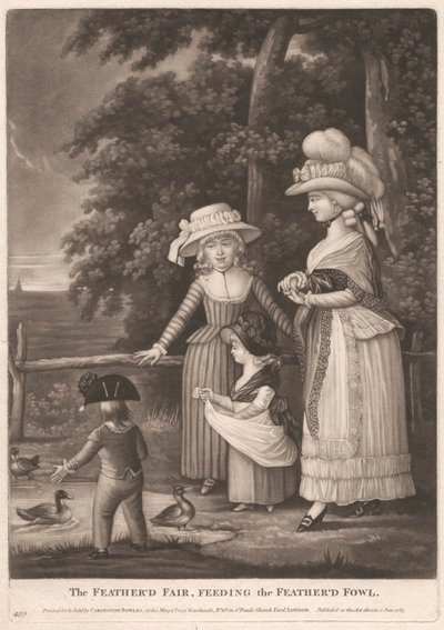 La foire aux plumes, nourrissant les volailles plumées - Unknown artist