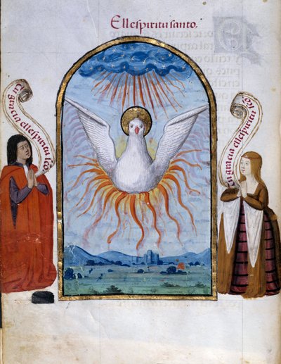 Le Saint-Esprit (page de manuscrit) - Unknown artist