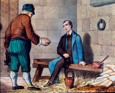 Le patriote italien Silvio Pellico (1798-1854), accusé de carbonarisme et enfermé dans la forteresse de Spielberg en Moravie - Unknown artist