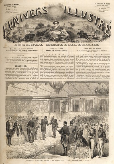 La visite du roi de Hollande à Compiègne en 1861 - Guillaume III (1772-1849) - Unknown artist