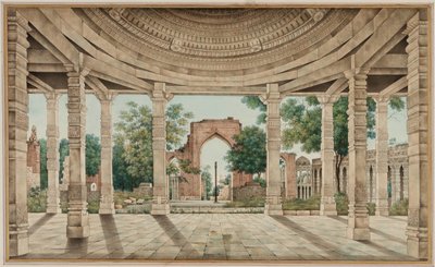 La Mosquée de Delhi et le Pilier de Fer - Unknown artist