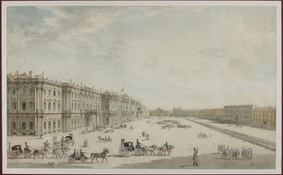 La place du Palais à Saint-Pétersbourg - Unknown artist