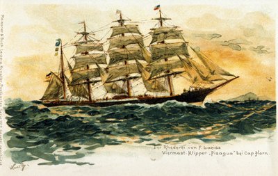 Le clip Pisagua au Cap Horn. Illustration du XIXe siècle - Unknown artist