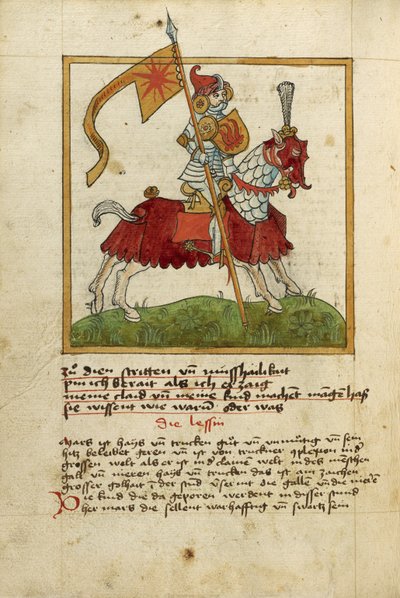La planète Mars comme un chevalier en armure - Unknown artist