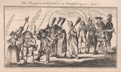 La procession au jubilé à Stratford-upon-Avon - Unknown artist