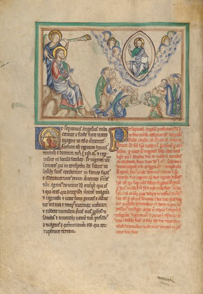 La septième trompette : Les vingt-quatre anciens adorant le trône de Dieu - Unknown artist