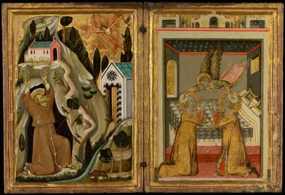 La stigmatisation de saint François et le couronnement par l