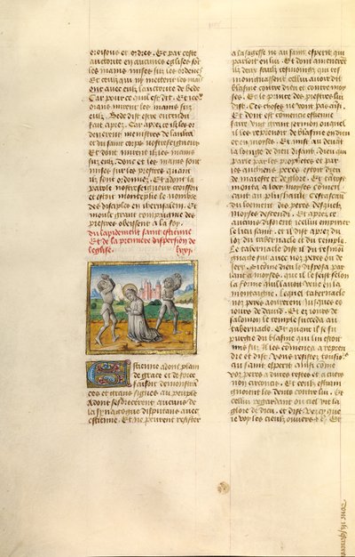 La lapidation de saint Étienne - Unknown artist