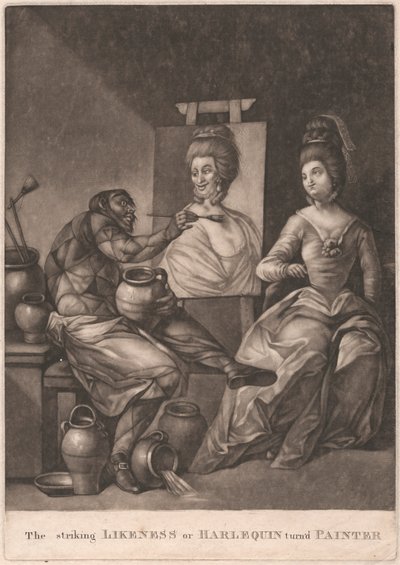 La ressemblance frappante ou Arlequin devenu peintre - Unknown artist