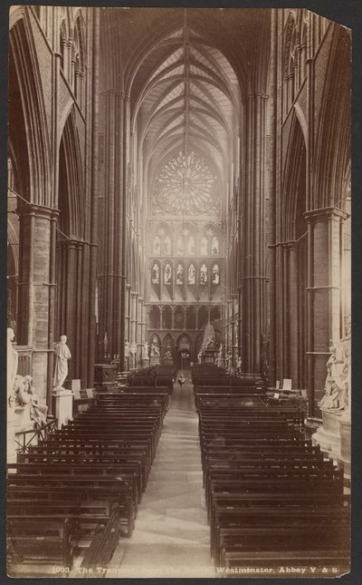 Le transept, depuis le nord, Abbaye de Westminster - Unknown artist