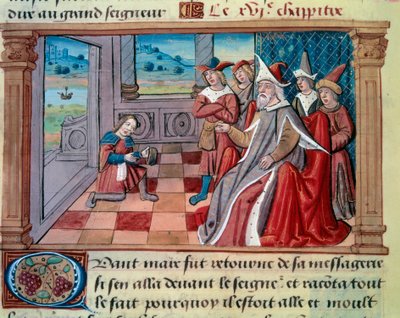 Le navigateur vénitien Marco Polo devant le grand Qubilai - Unknown artist