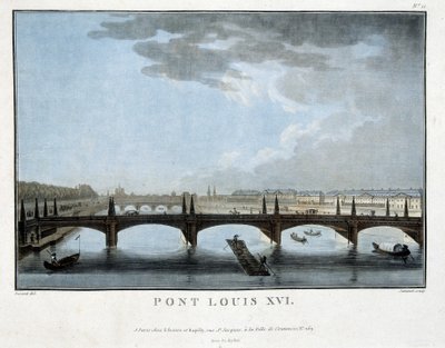 Le pont Louis XVI - Unknown artist