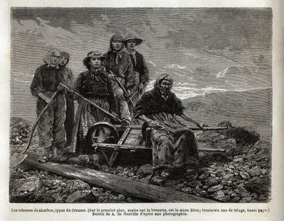Les trieuses de charbon, type de Creusot - Unknown artist