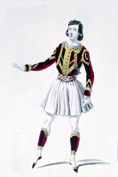 Le danseur et chorégraphe Marius Petipa (1818-1910) dans « Les Droits du Seigneur » - Unknown artist